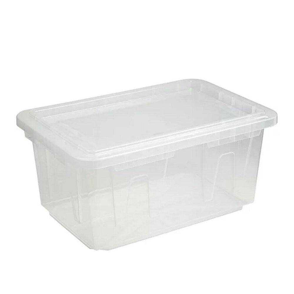 Member's Mark 60 Quart Clear Storage Tote, 17.2" D x 25.7" W x 12.0" H, 1 pack o